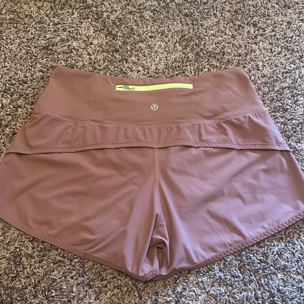 Lululemon Speed Up Pink Shorts